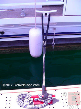 custom color dock line house boat