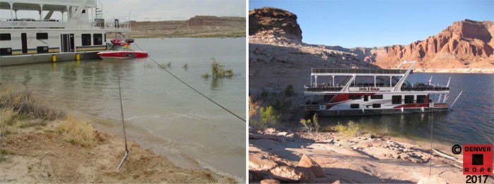 Winch Lines lake powell houseboat rope