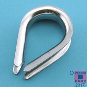 Stainless Steel Tube Thimble for Marine/Boat 3/8-1/2-5/8-3/4 Rope 4pcs